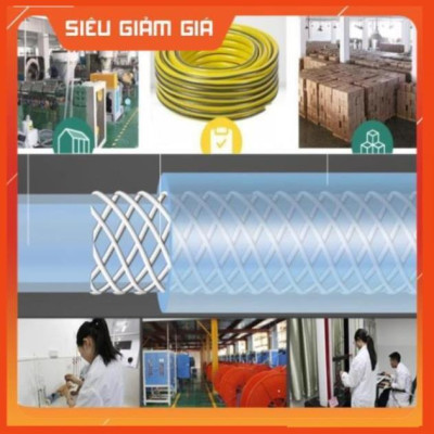 Bộ dây vòi xịt nước rửa xe, tưới cây . tăng áp 3 lần, loại 15m 206622-5 cút sập,nối đen+ tặng mở chai