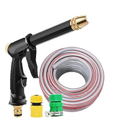 Vòi Xịt Tăng Áp Rửa Xe Ô Tô,Tưới Cây 5m 206810-2 cút nhựa xanh