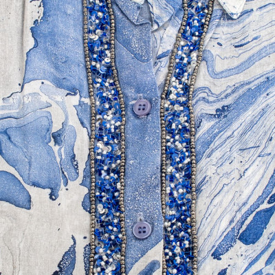 Đầm Sơ Mi Kết Hạt Cotton Isla Bonita