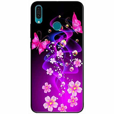 Ốp lưng dành cho Huawei Y9 2019 mẫu Bướm Và Hoa Hồng