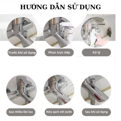 Chai xịt tẩy cặn canxi, tẩy kính, vòi sen, bồn sứ, chậu tắm, gạch men, gương soi - Hàng chính hãng