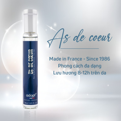 Nước hoa nam,nước hoa quang linh chính hãng Adopt as decour hương thơm sang trọng mạnh mẽ dung tích 30ml