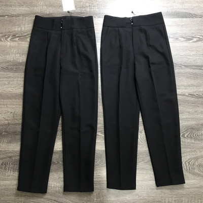 Quần baggy nữ cạp cao 2 cúc HIền Trần BOUTIQUE mặc giấu bụng, tôn dáng