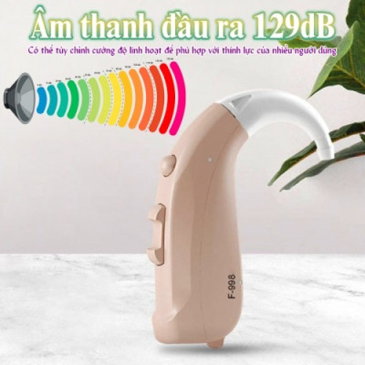 Máy trợ thính không dây mini Axon F-998 - có bộ lọc tiếng ồn hiện đại - Tặng kèm hộp đựng