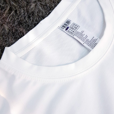 Áo thun nam nữ 80% Cotton White15