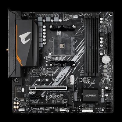 Mainboard Gigabyte B550M AORUS ELITE AX Socket AM4 - Hàng Chính Hãng 