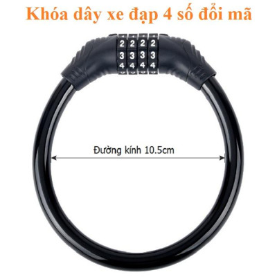Khóa xe đạp xe máy chống trộm kết hợp mã số, khóa mật khẩu an toàn