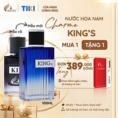 Nước Hoa Nam CHARME KING 60ml Lưu Hương Lâu Nam Tính, Mạnh Mẽ_Nước Hoa Chính Hãng